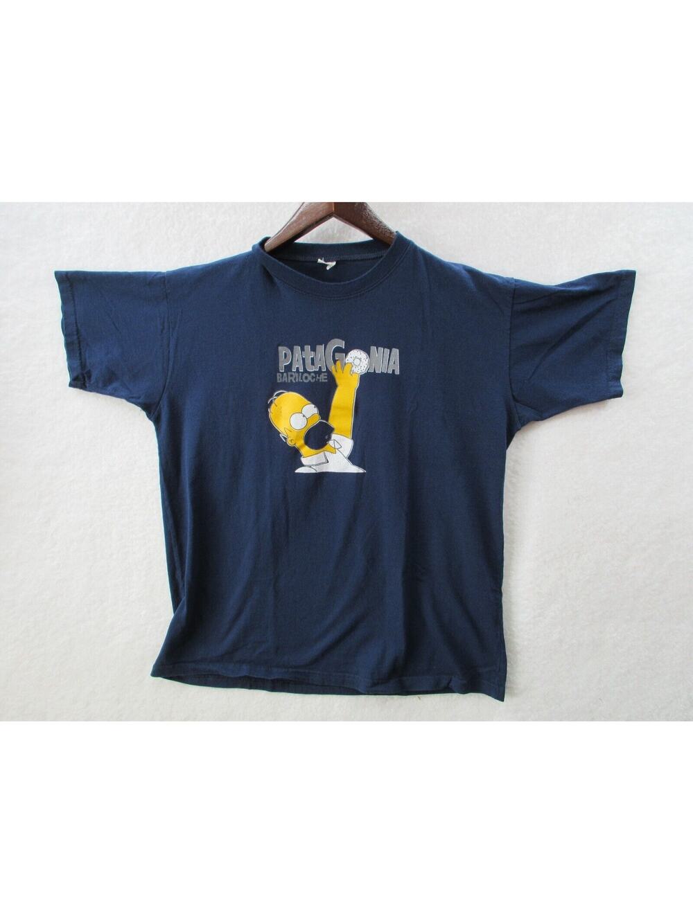 Vintage HOMER SIMPSON ARGENTINA Las Grutas PATAGONIA BARILOCHE T-shirt Men's M/L